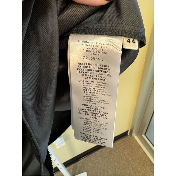 Hache NWT Drawstring Blouse in Charcoal Grey Size IT 44/US 8 - Picture 8 of 10